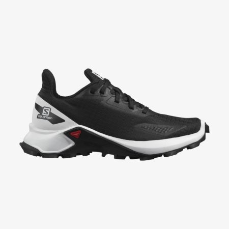 Salomon ALPHACROSS BLAST Junior Trail Running Shoes Black UK EIDP
